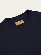 Mercerized T-shirt Navy - Inside label