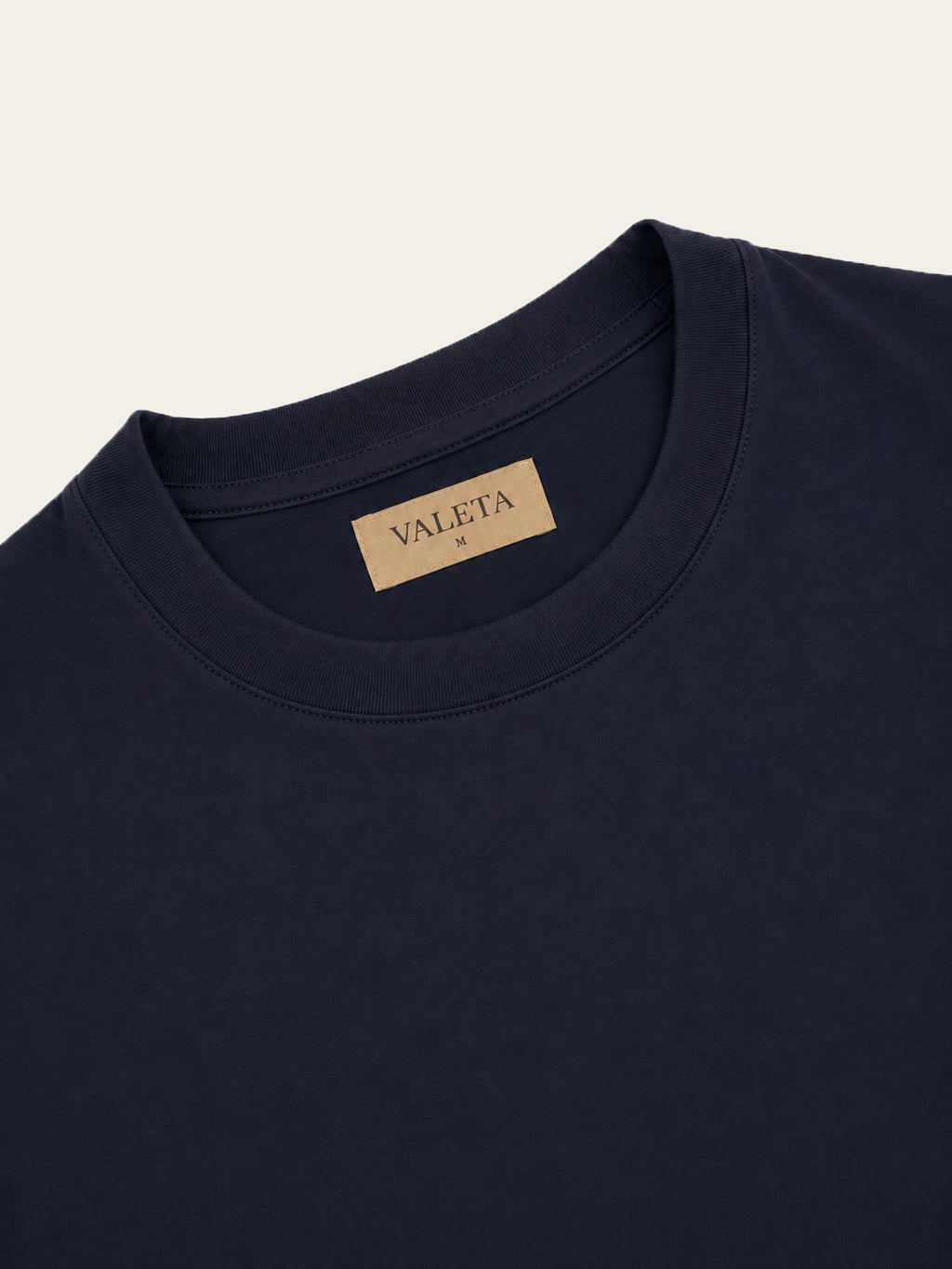Mercerized Longsleeve Navy - Inside label