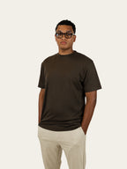 Mercerized T-shirt - Bruin