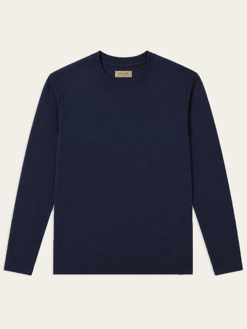 Mercerized Longsleeve Navy - Front