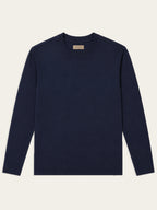 Mercerized Longsleeve Navy - Front