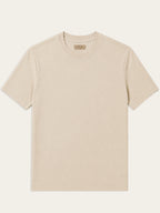 Mercerized T-shirt Beige - Front