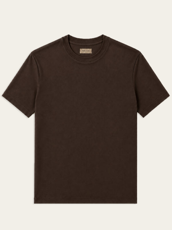 Mercerized T-shirt - Bruin