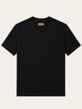 Mercerized T-shirt Black - Front