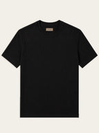 Mercerized T-shirt Black - Front