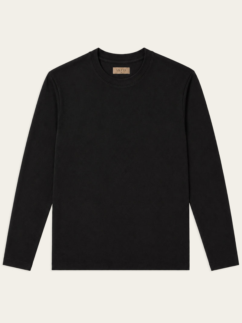 Mercerized Longsleeve - Zwart