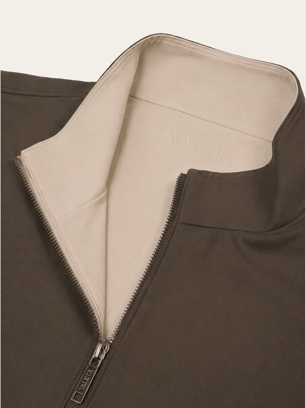 Reversible Bodywarmer - Bruin/Beige binnenkant en rits