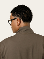 Reversible Bodywarmer - Bruin/Beige model achterkant