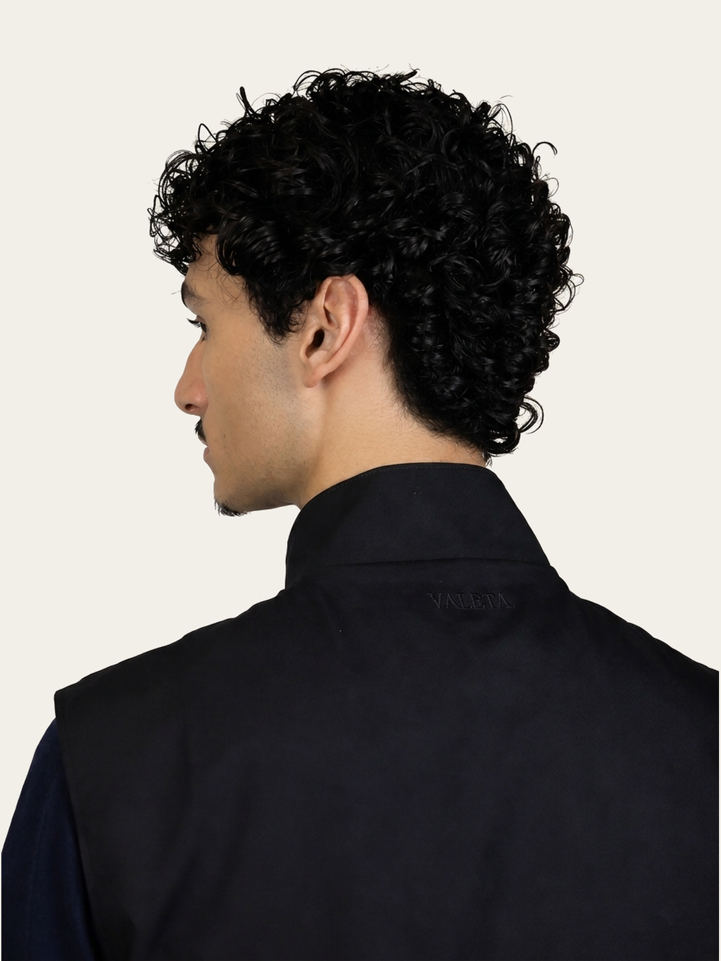 Reversible Bodywarmer - Zwart/Navy model achterkant