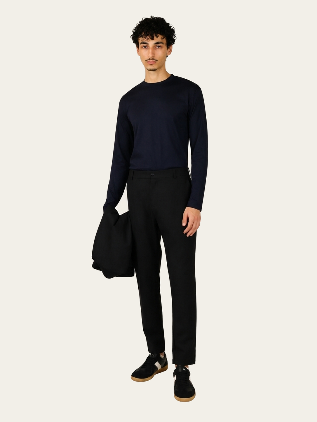 Trouser Zwart - Model voorkant